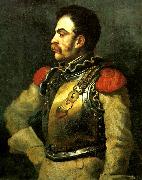 Theodore   Gericault portrait de carabinier oil painting artist